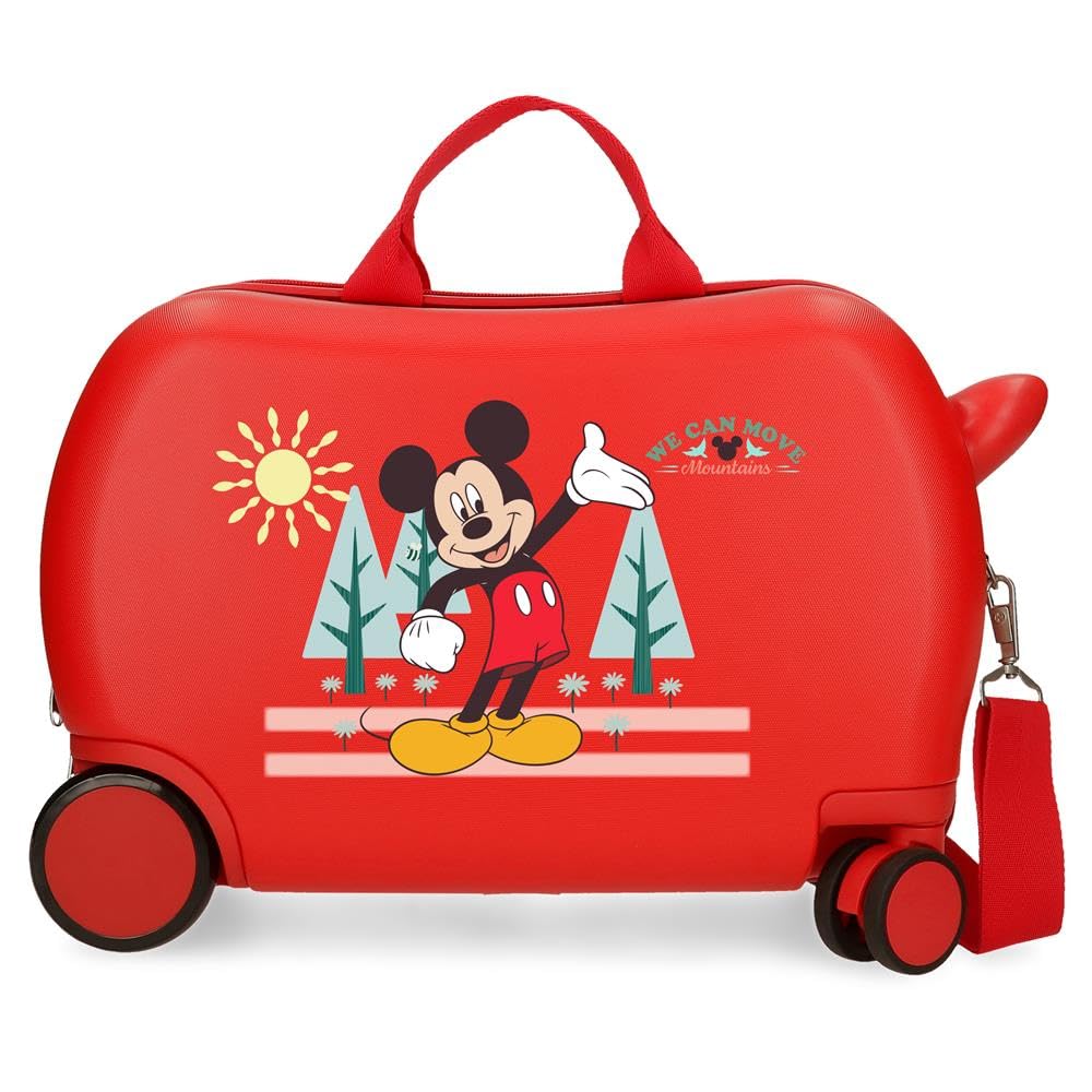 Joumma Disney Mickey Mountain Maleta Infantil Rojo 45x31x20 cms Rígido 1,​8 kgs Cierre de combinación Lateral ABS 1,​8 kgs 27,​9L Equipaje de Mano