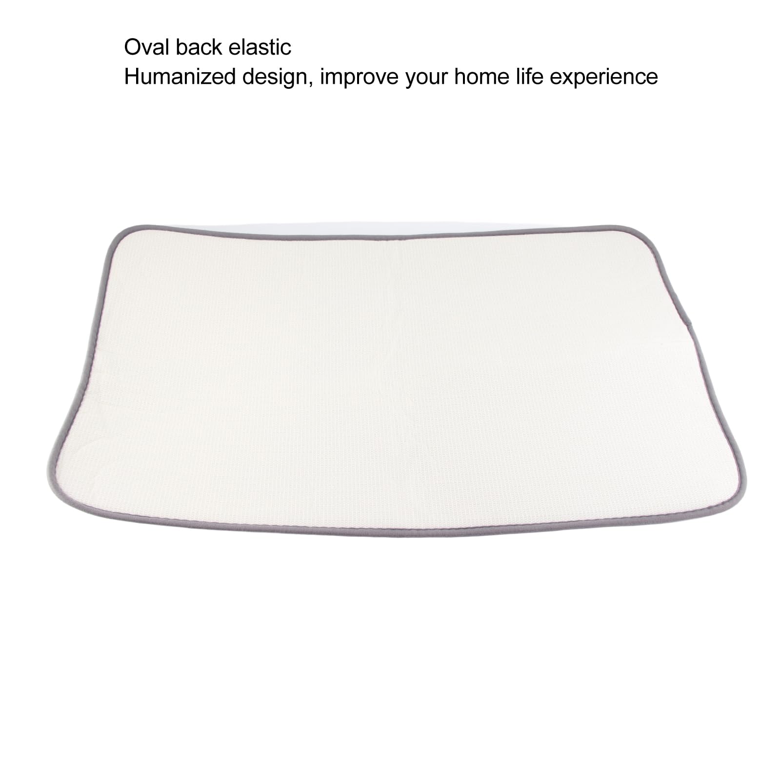 Set di 3 tappetini da bagno in memory foam, motivo pietre, antiscivolo, tinta unita, tappetini da bagno per lato vasca da bagno, grigio