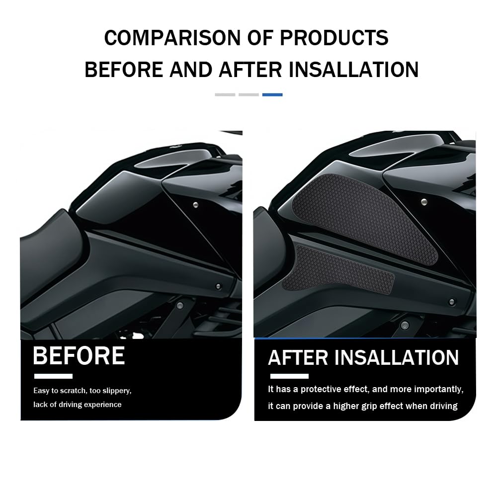 Neu Elektronische Kupplung für V-Strom 650, V-Strom 1000 (2000–2011), DL650, DL 650 Motorradzubehör Seitentankpad Tank Pads Protector Aufkleber Decal Gas Knee Grip Traction Pad Tankpad