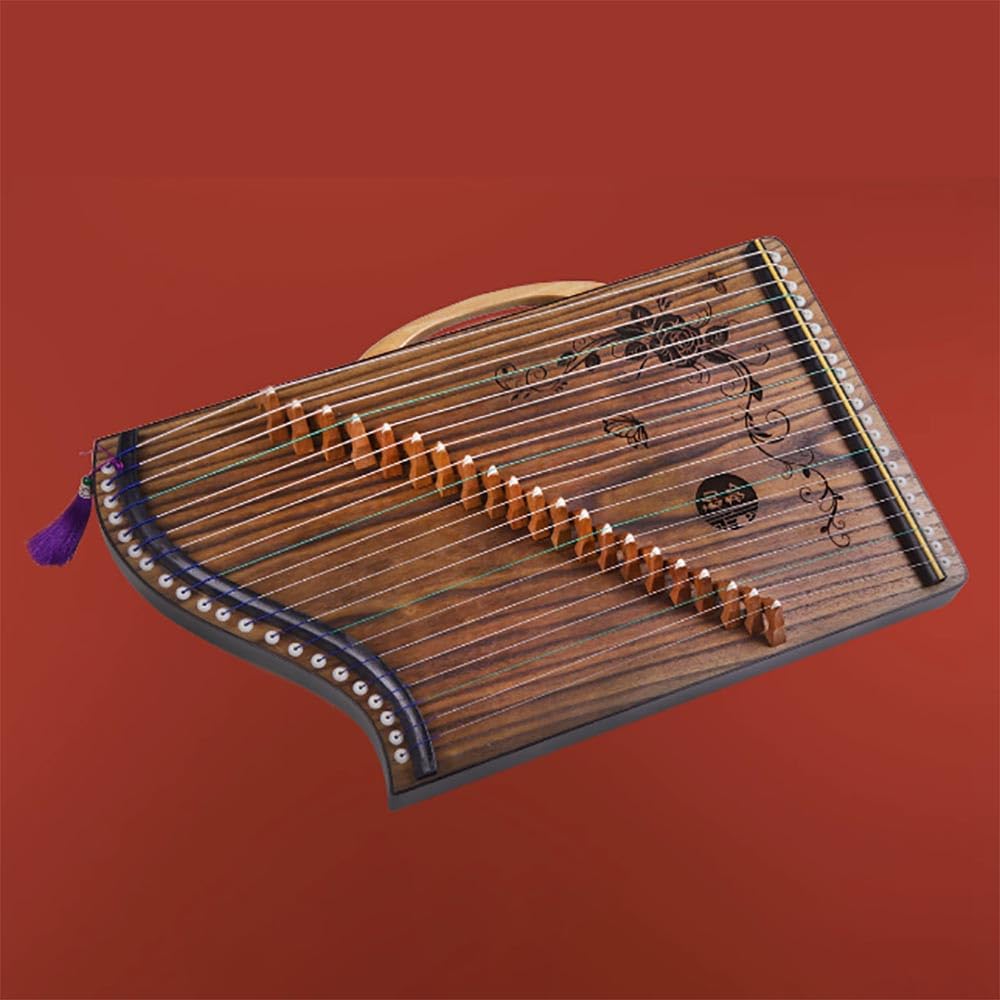 Przenośny mini instrument muzyczny Guzheng dla początkujących, profesjonalna praktyka palców, 21-strunowa wersja kodowa trener podstrunnicy