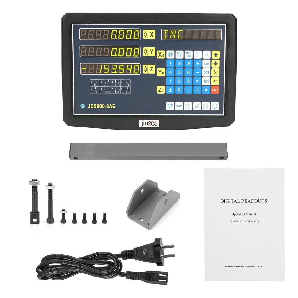 Lecture Numérique DRO JCS900-2AE/JCS900-3AE 2/3 Axes Lecture Numérique AC 110-240V pour Fraiseuse Tour(JCS900-3AE)