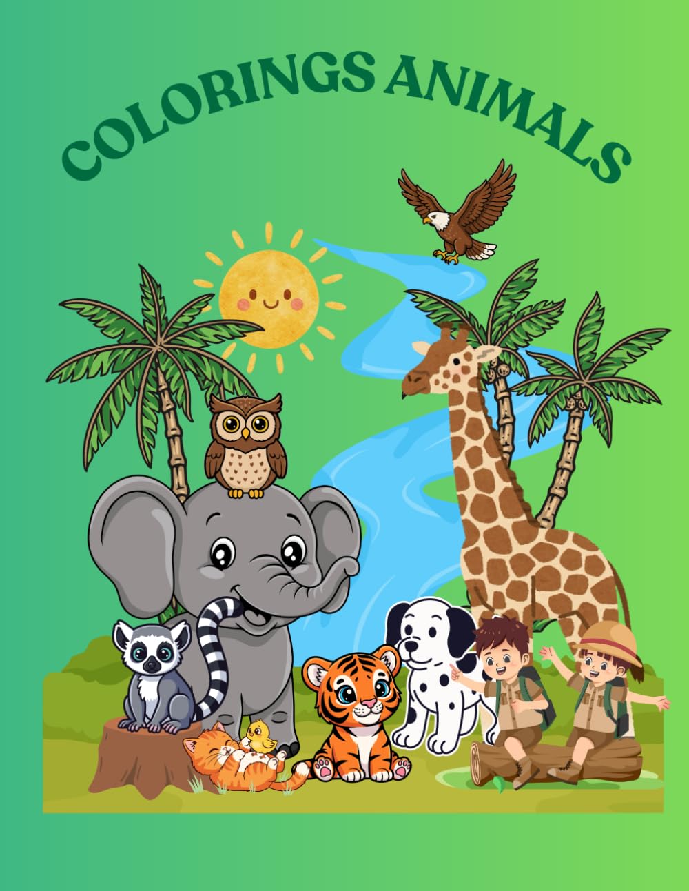 Animal Coloring Book for Kids – 60 Fun and Cute Pages