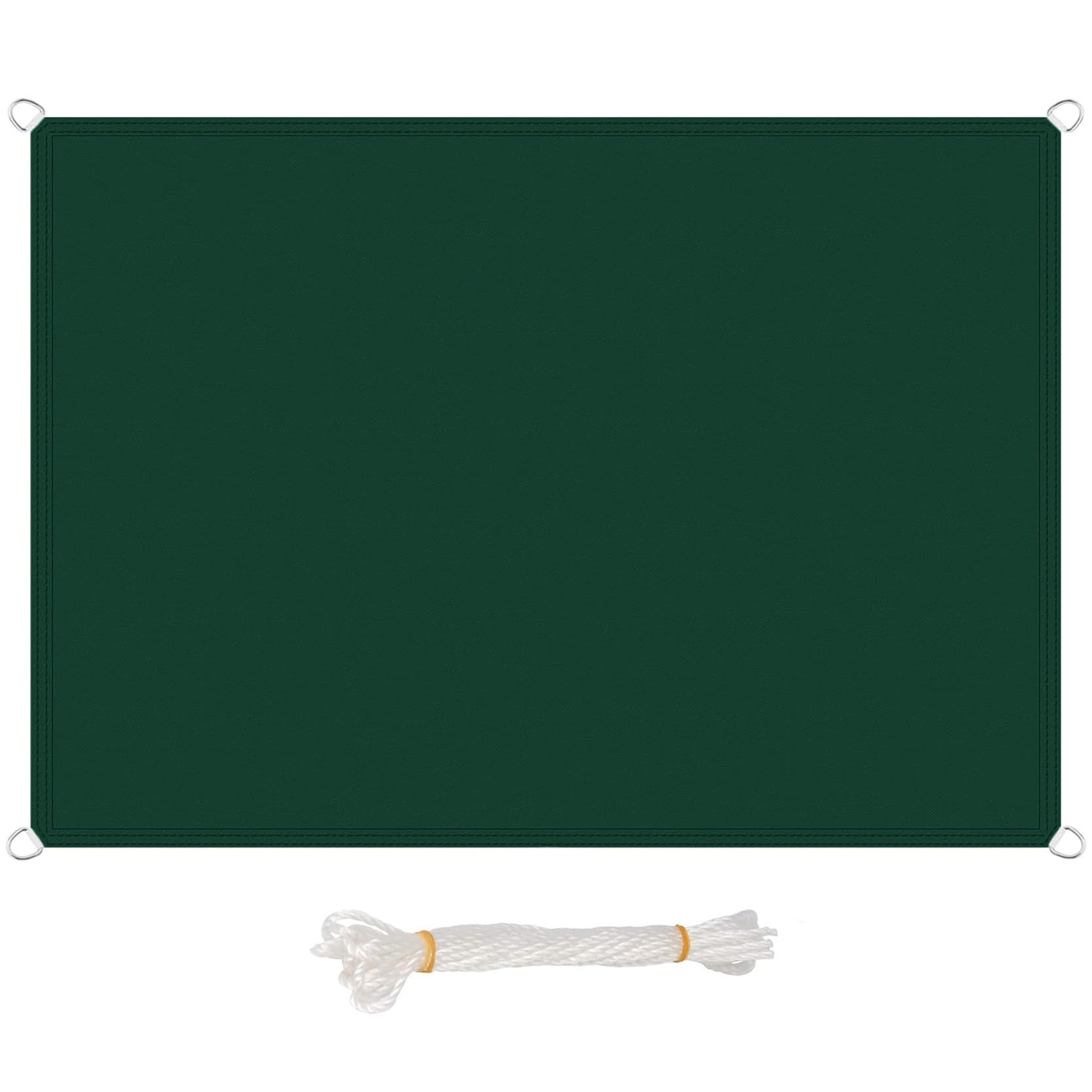 Red de Sombra con Anillo en D 1 x 9 m,Anti-UV, Repelente Al Agua, Resistente Al Desgarro, Toldos Exterior Terraza Malla Sombra,para Patio, Exteriores, Jardín, Verde Oscuro