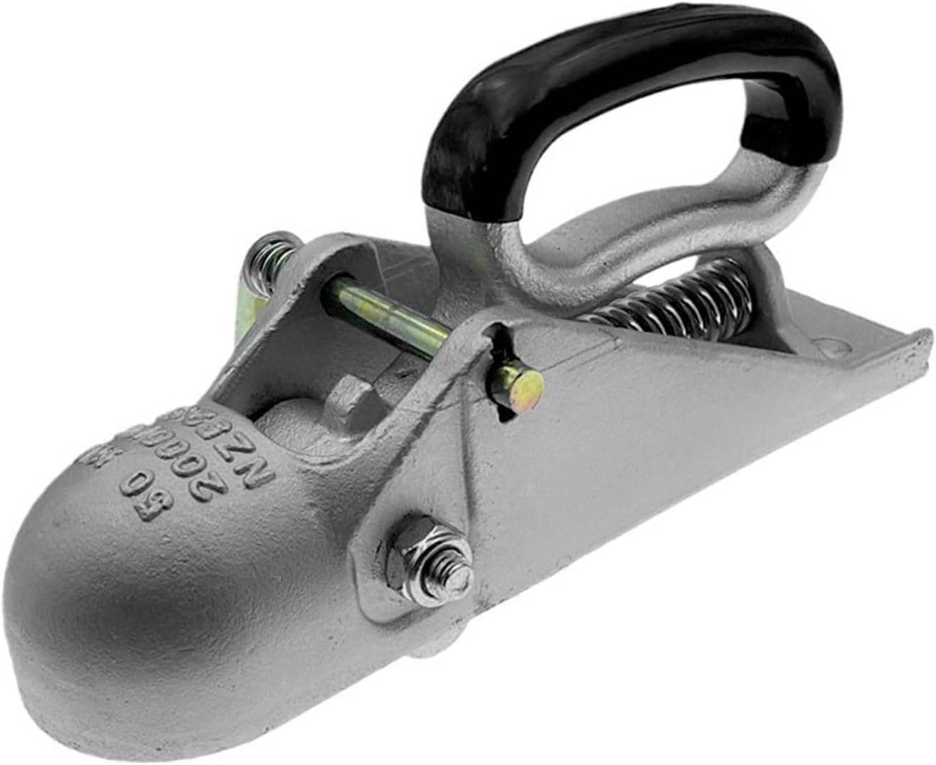 Acoplador para Remolque,hasta 2000kg,Enganche Remolque Universal para Coche con Cuadrado 70mm, Gancho Robustecido para Caravanas y Trailers
