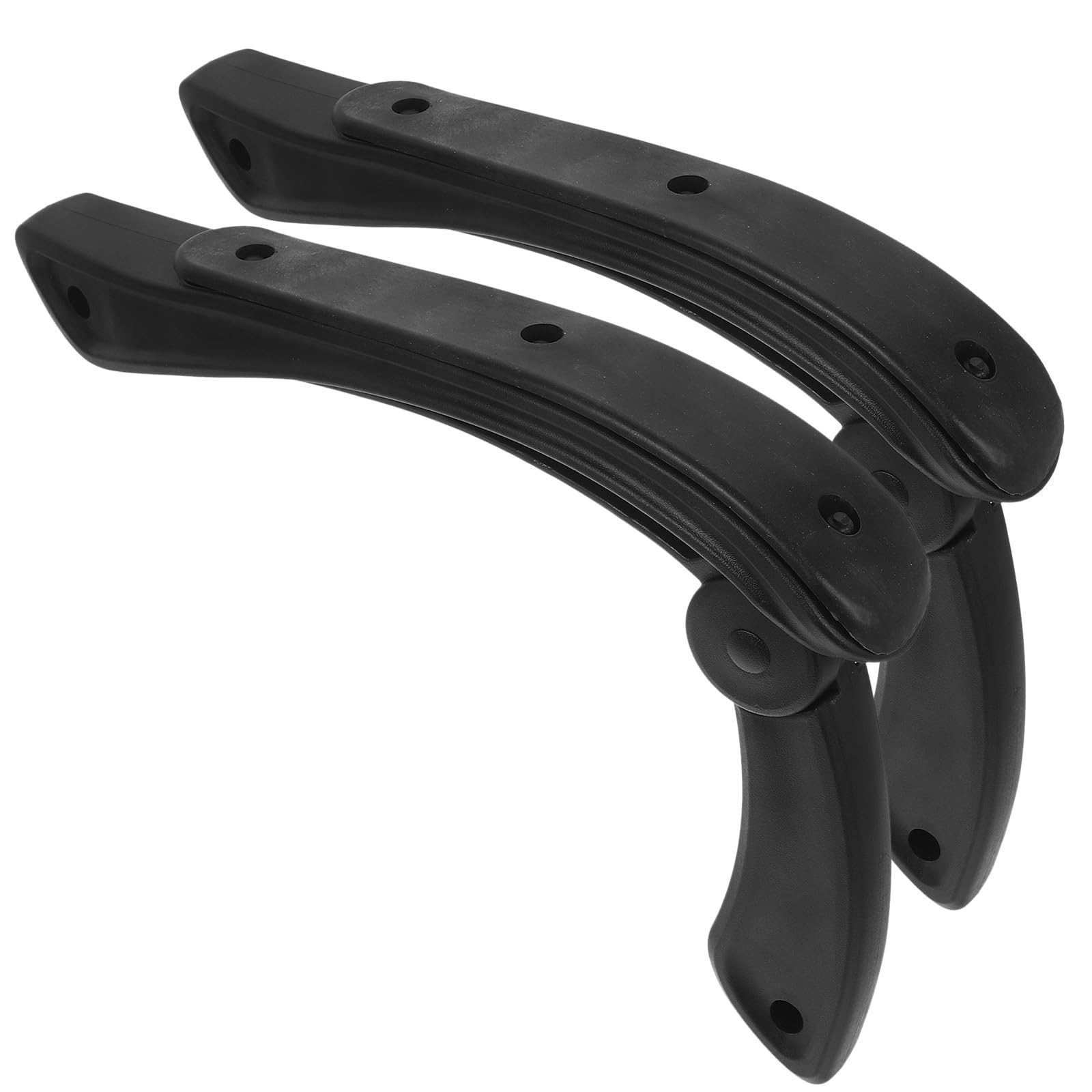 Reposabrazos de Silla de Oficina Negro Ajustable de Plástico Resistente, Accesorios para Muebles Ergonómicos, Repuesto para Silla de Hogar y Oficina, Parte Duradera y Compatible