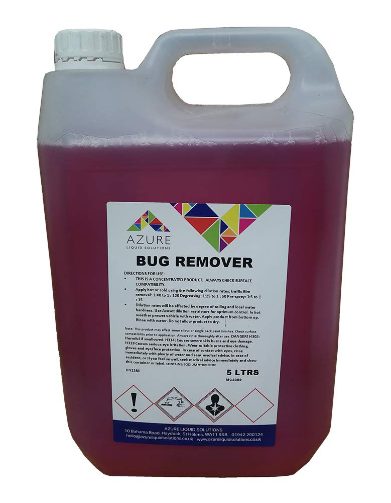Azure Bug Remover Glass Trim Paintwork Bugs Tar Bird Lime Concentrated