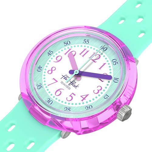 Flik Flak Girl Kids Watch Biosourced Quartz Waterproof Fizz in Mint3
