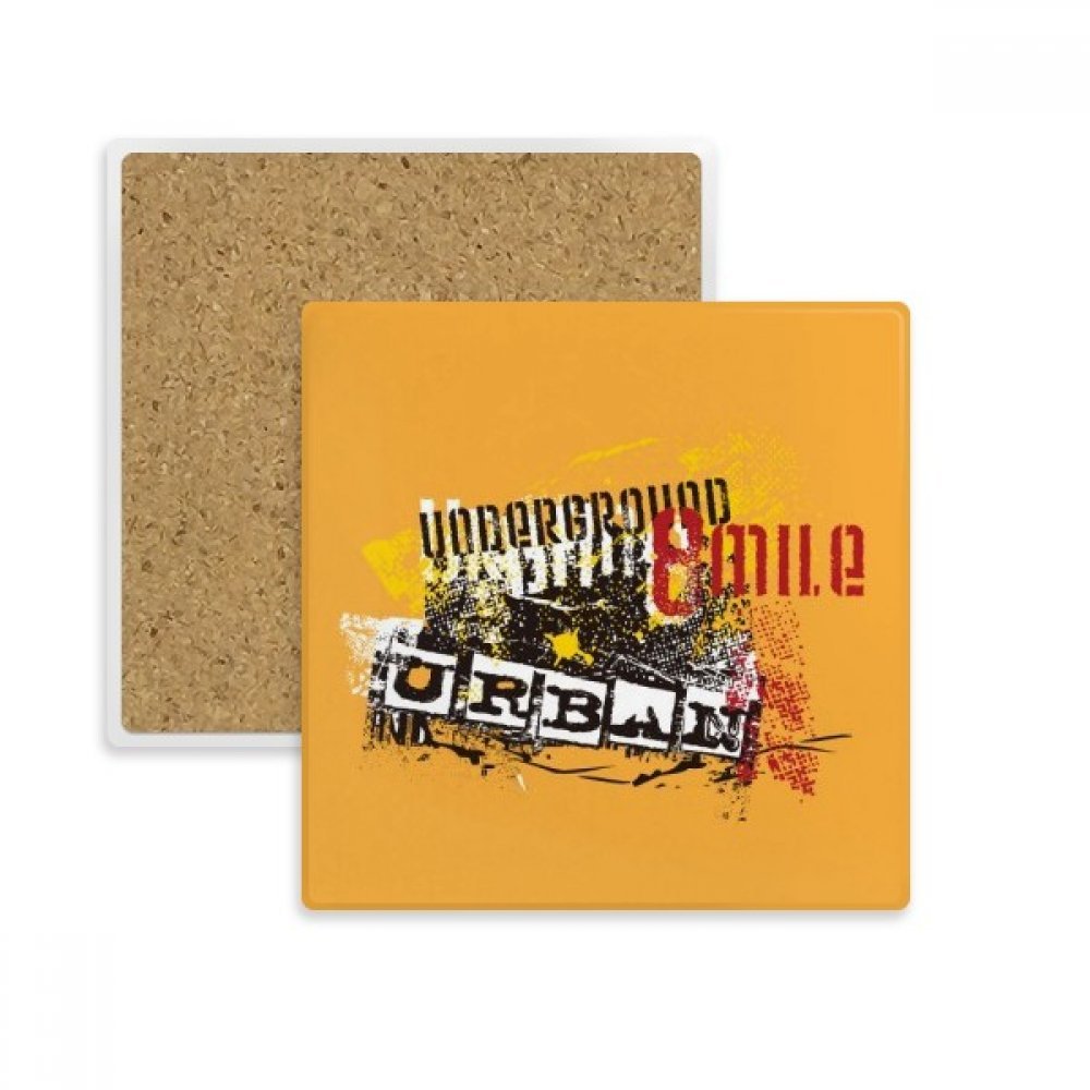 Coaster urbain graffiti en pierre, idée cadeau originale pour pendaison de crémaillère