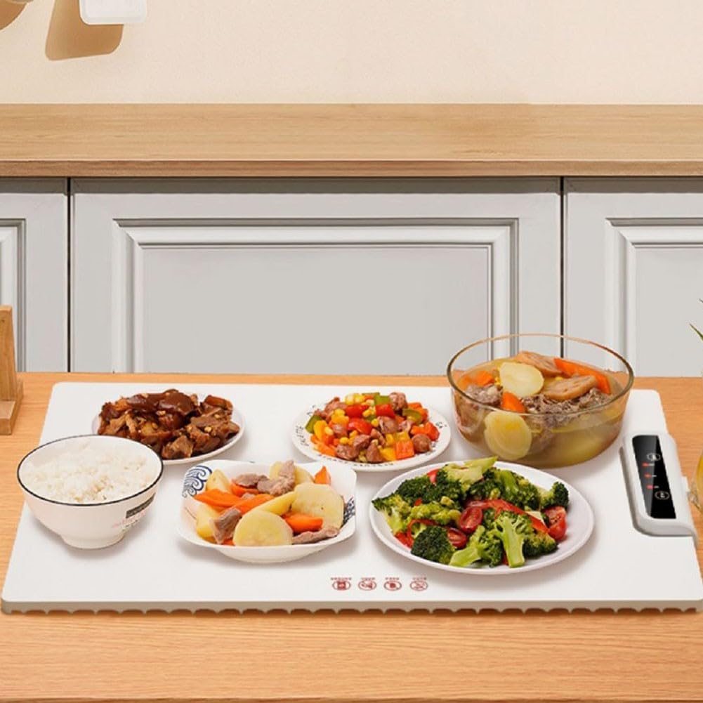 Silikonowa bezprzewodowa płyta kuchenna, podgrzewacz żywności, elektryczna płyta grzewcza z regulowaną temperaturą, składana, płyta grzewcza do restauracji, na imprezy, imprezy i kolacje w domu