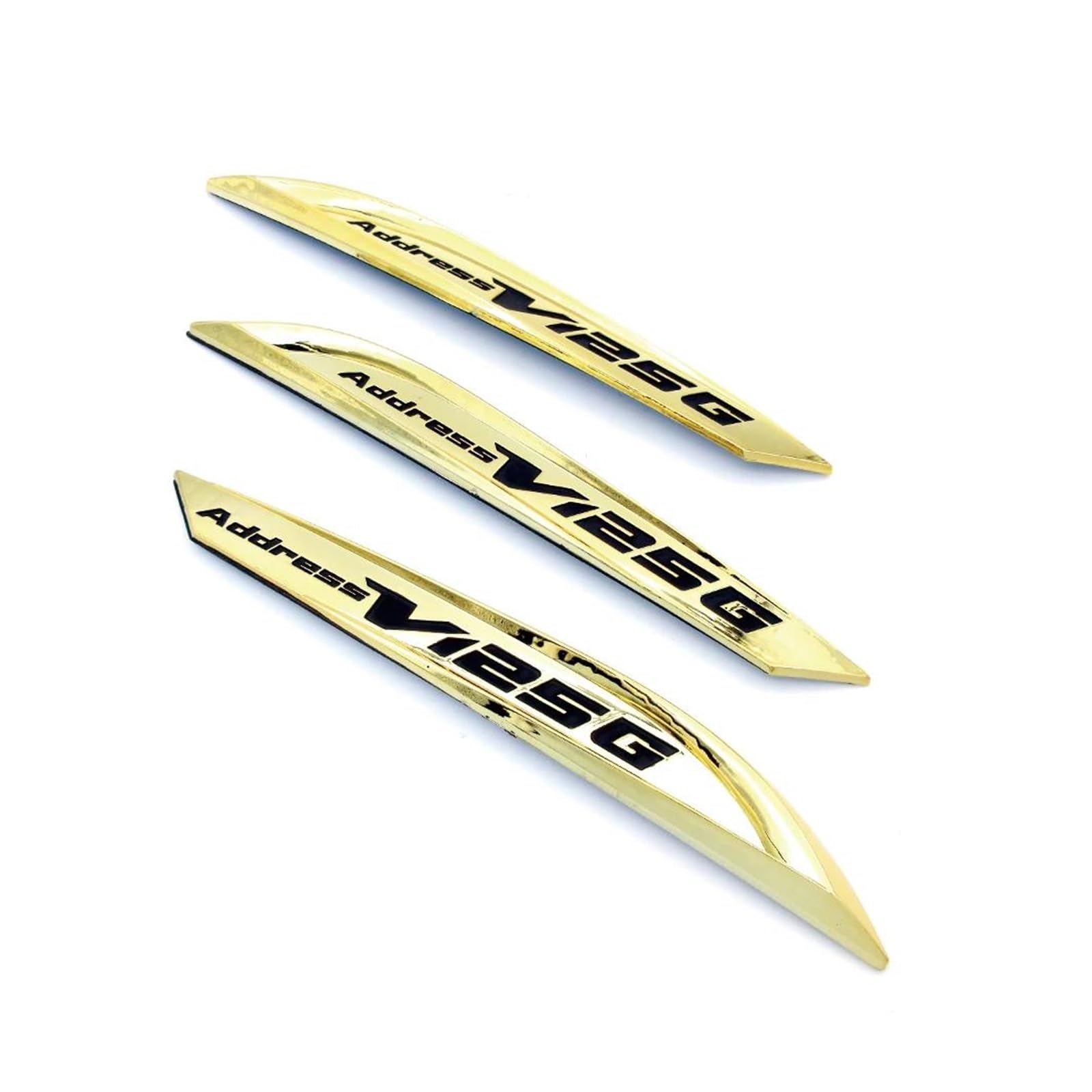 Decoration Gas Tank Emblem Stickers Badge Decals for Suzuki Address V125G(Gold)
