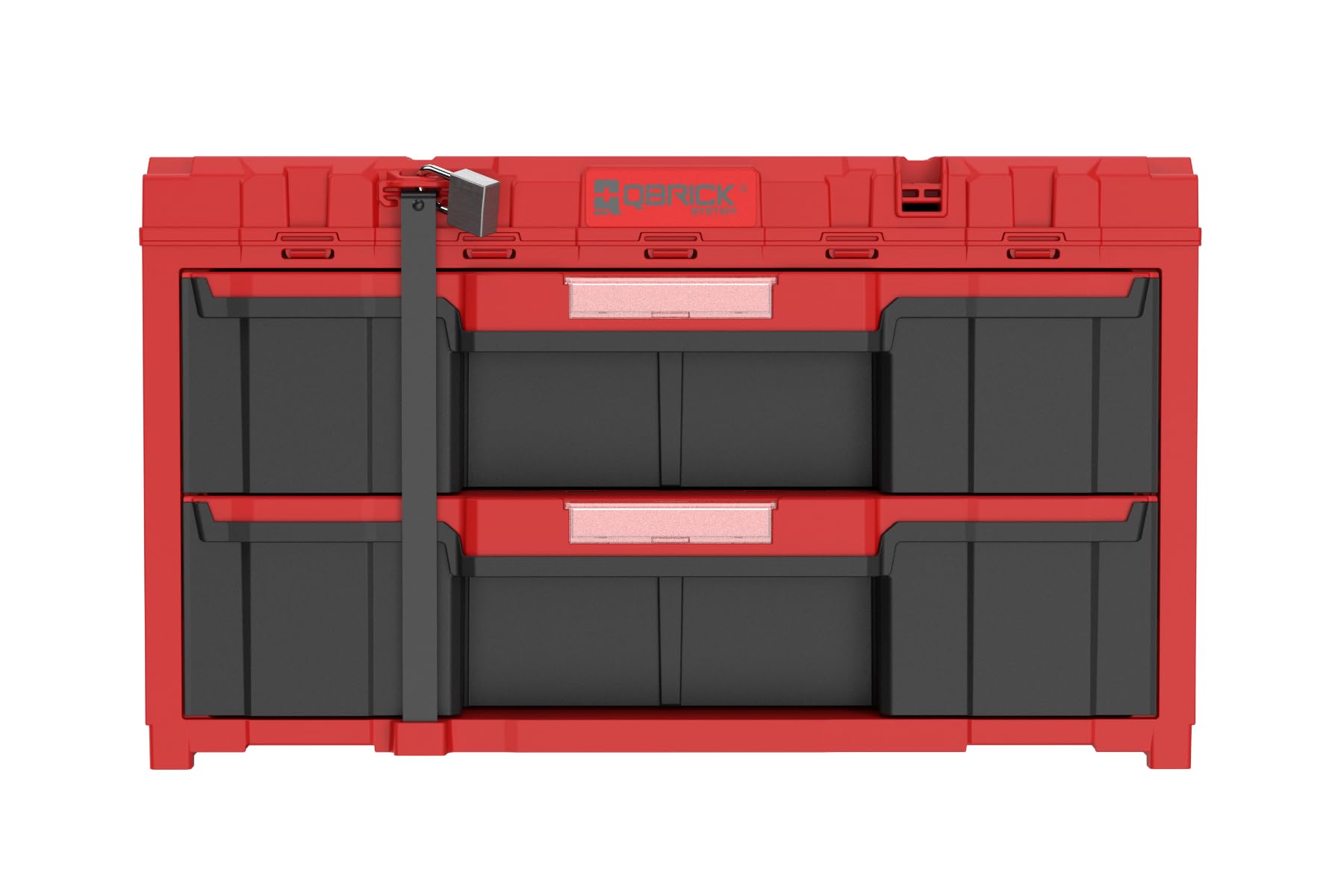 QBRICK SYSTEM One Drawer 2 Skrzynka narzędziowa 2.0 Czerwony Ultra HD 587 x 380 x 340 mm