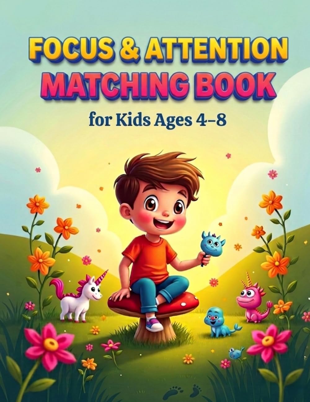 Focus & Attention Matching Book for Kids Ages 4–8: An Interactive Shadow Matching Activity Book to Boost Concentration and Visual Skills