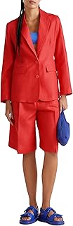 Giacca 25bvdw036 Chaqueta, Rojo, 38 Mujeres
