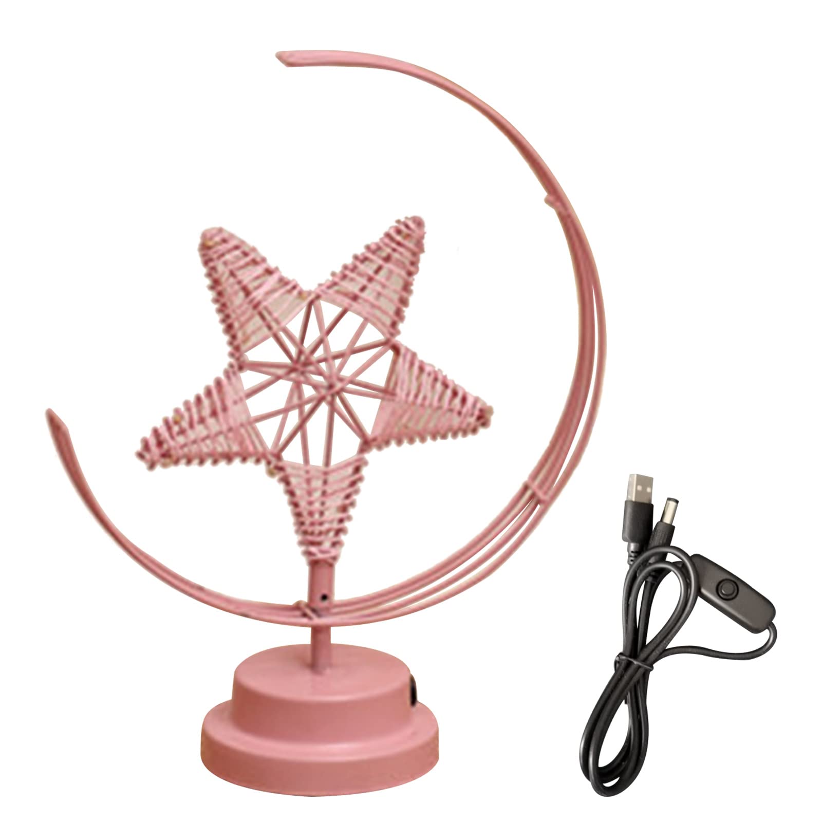 MHADBKH Metal Eid Led Light Star Decorative Glowing Light Supplies for Wedding Birthday Festival Party Decoration Metal Led