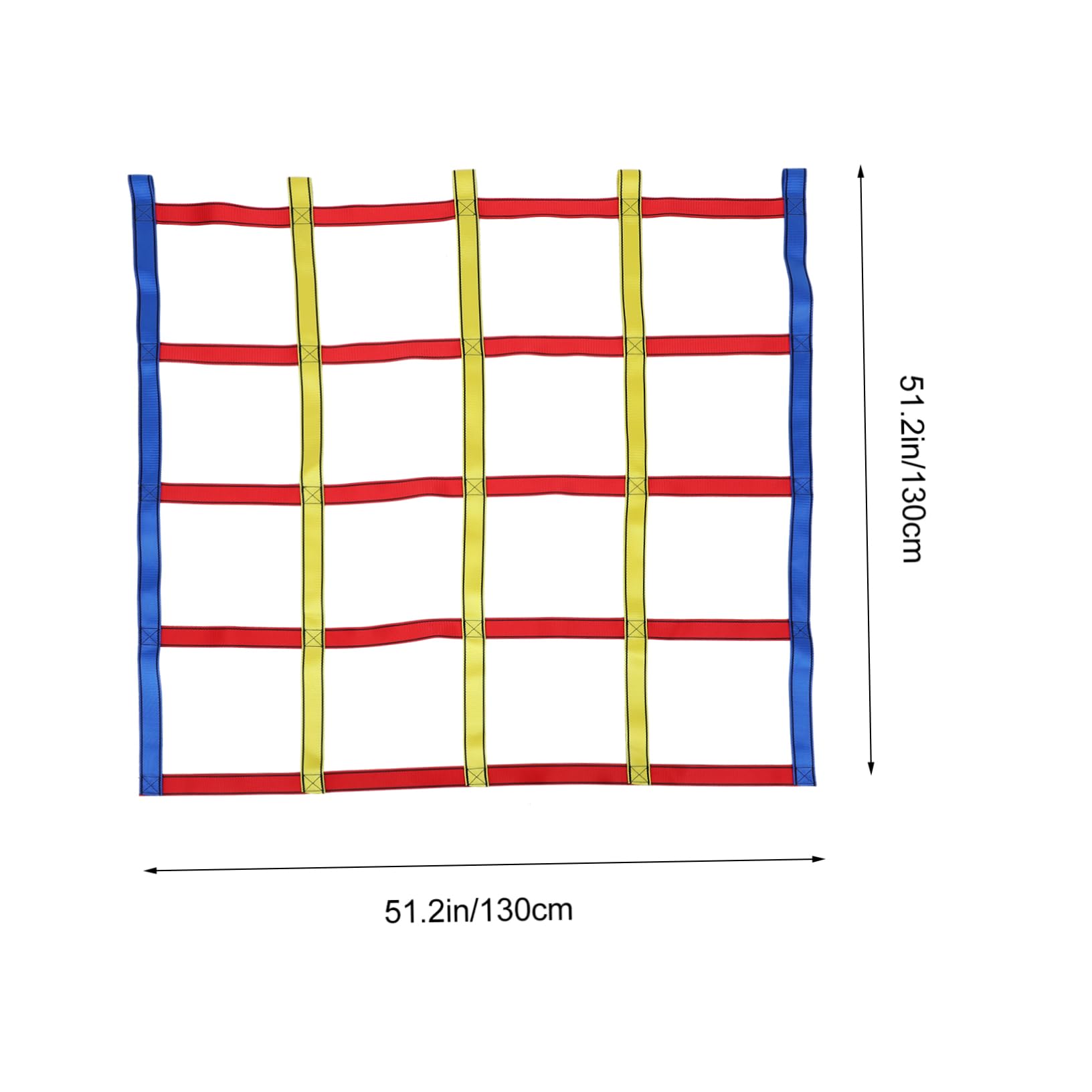 UKCOCO 1 Set Colorful Rainbow Climbing Net for Durable Outdoor Physical Training to Enhance Parent Bonding and Develop Climbing Skills