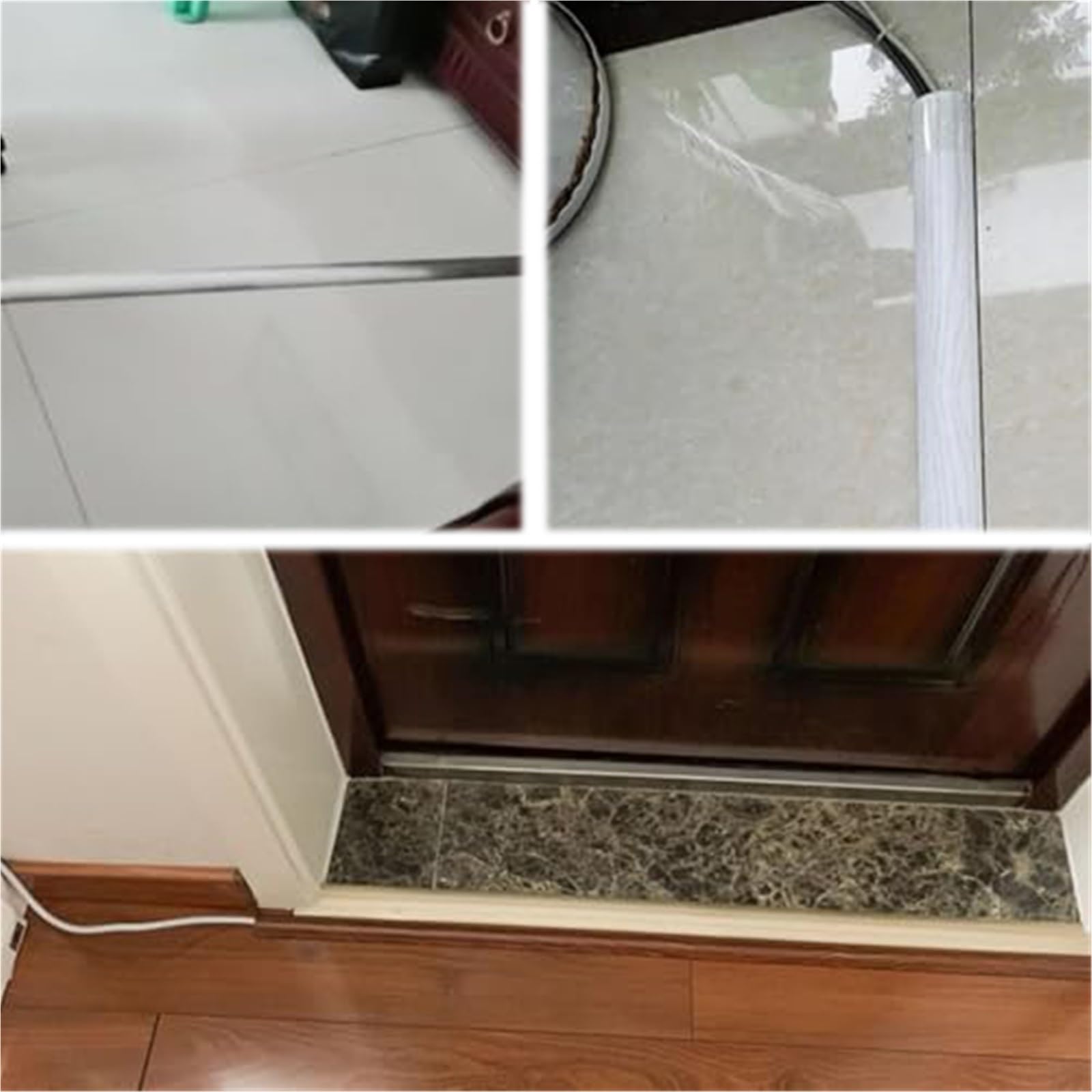 calpestabile passacavi Copertura Da Pavimento In Lega Di Alluminio Da 50, 100, 150 E 180 Cm Di Lunghezza, Scanalatura Parete Supporto Adesivo, 1, 2, 4 Pezzi(B-1 pc,L W H 120cm x 30mm x 10mm)