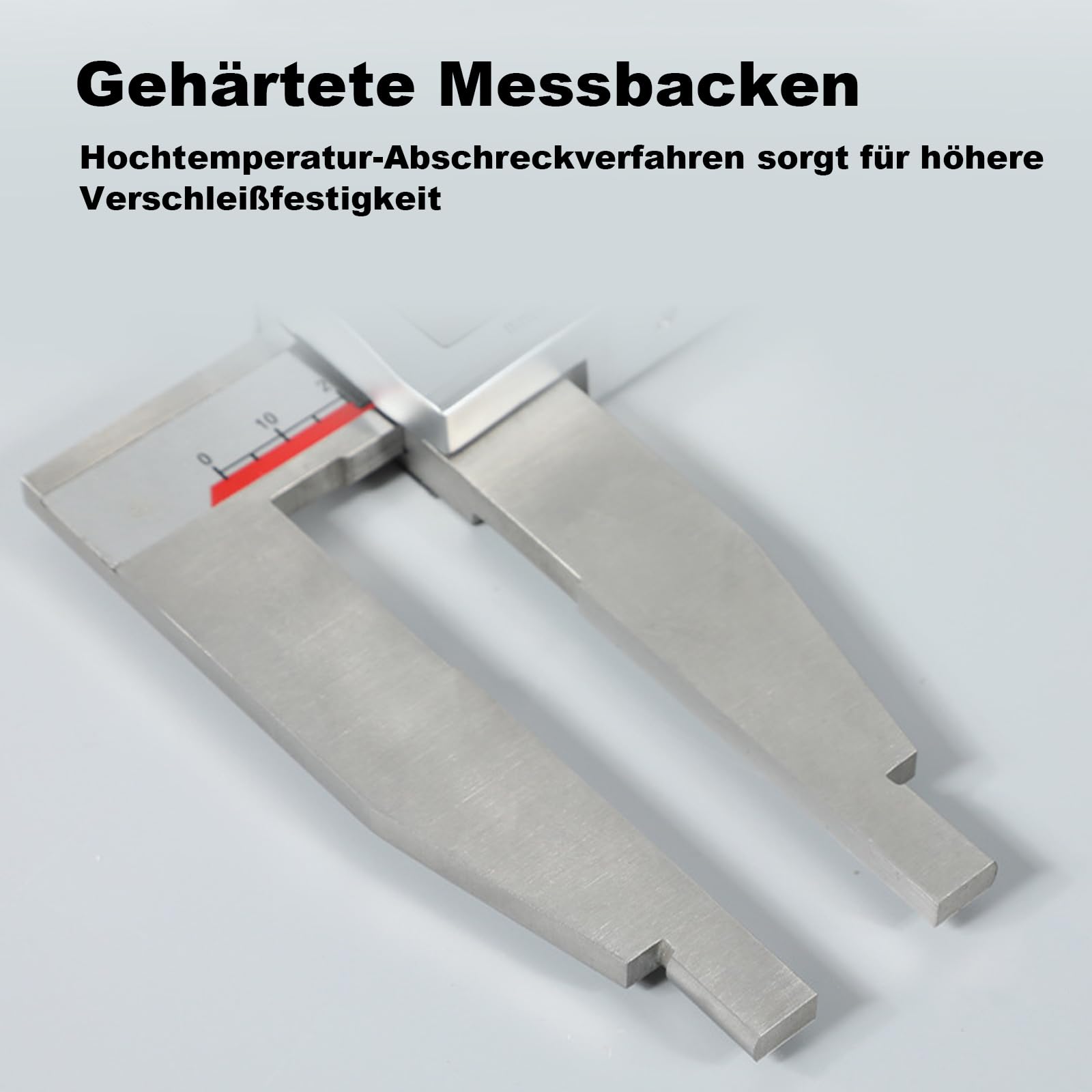 300 mm Digital Messschieber mit Feineinstellung Langem Messwerkzeug, Schnabel Länge 100 mm, Ganzmetallkonstruktion, Digitale Werkstatt Schieblehre Edelstahl Messlehre