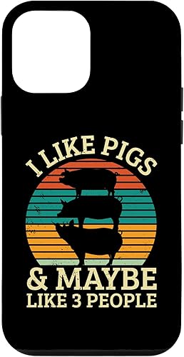 Miniatura 1 de iPhone 12 mini I Like Pigs And Maybe Like Three People Farm Farmer Pig Love Case
