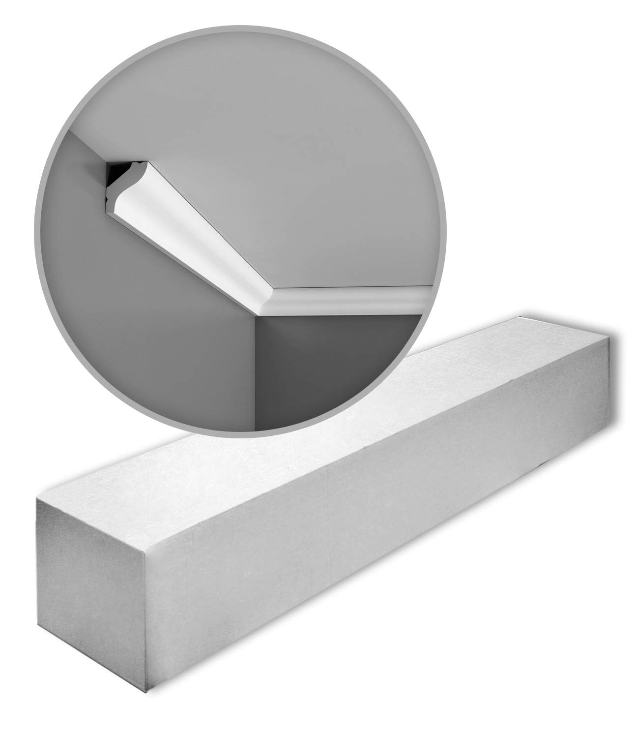 1 Box 10 Pieces Cornices Mouldings 20 m Orac Decor CB500N BASIXX