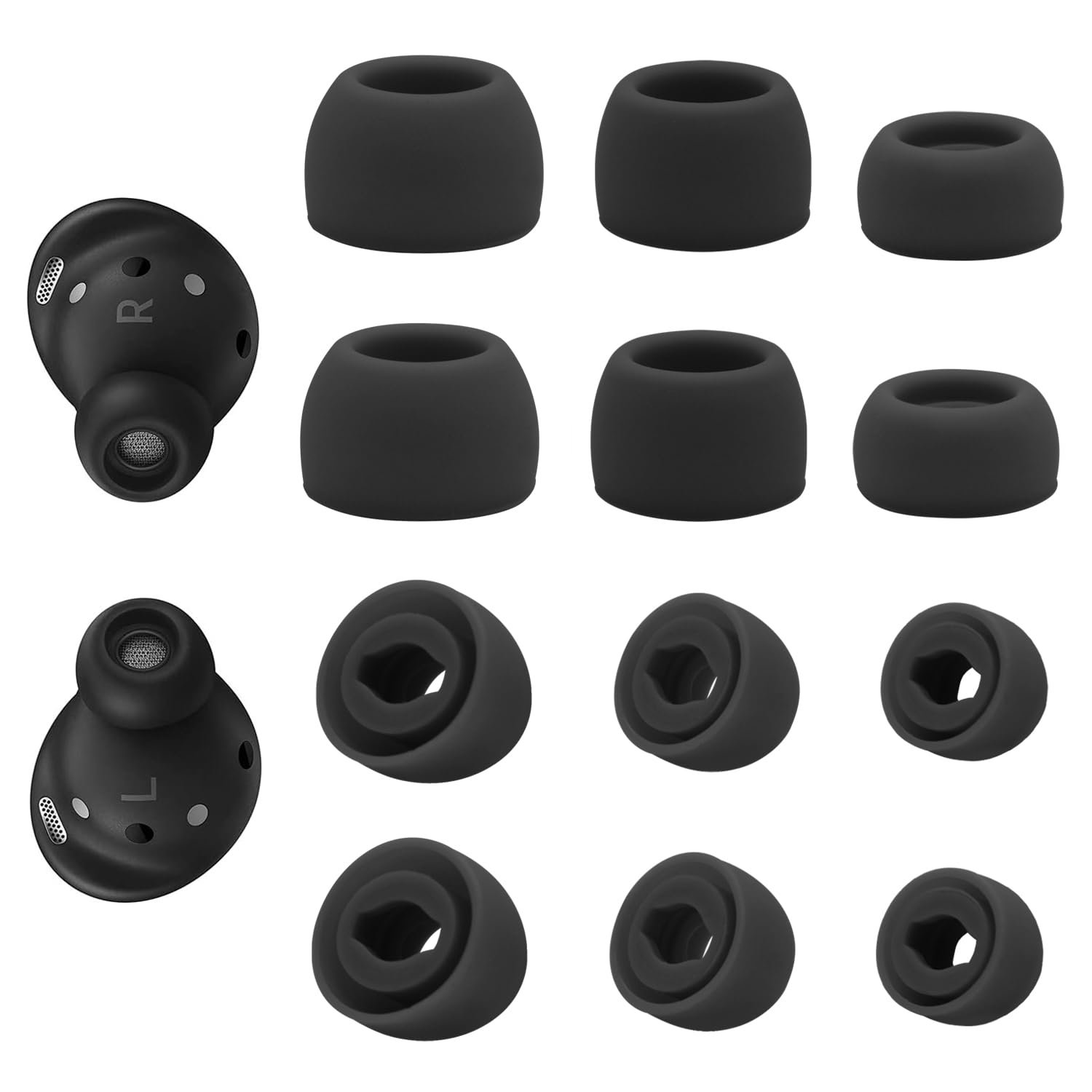 Niukeke 6 Pairs Replacement Eartips - earpads | Mubboo