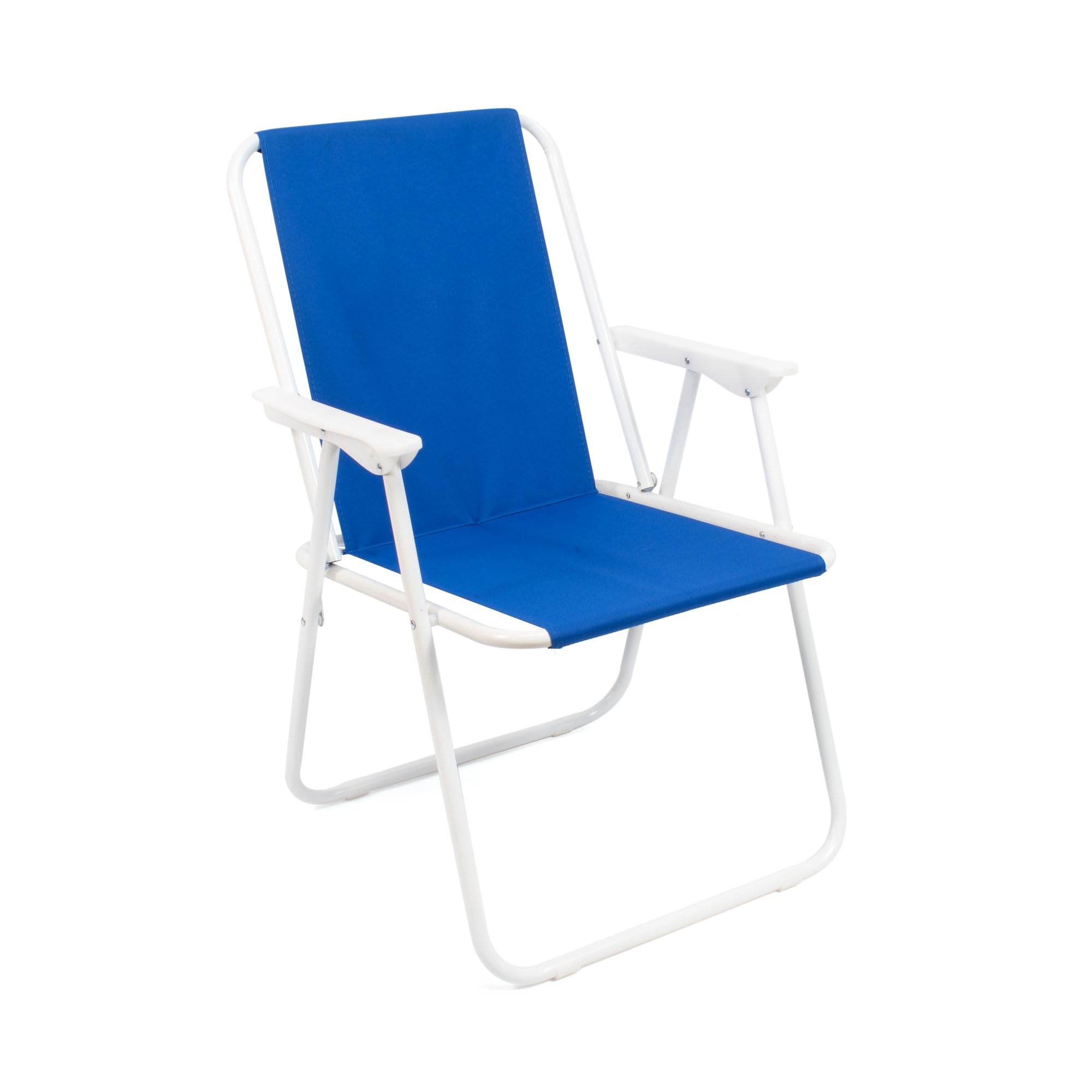 The Secret Home Pack 2 Sillas de Playa Plegables y Ligeras | Silla de Exterior para Camping, Jardín y Terraza | Estructura de Metal Resistente y Tela de Poliéster | Asiento Portátil (Azul)