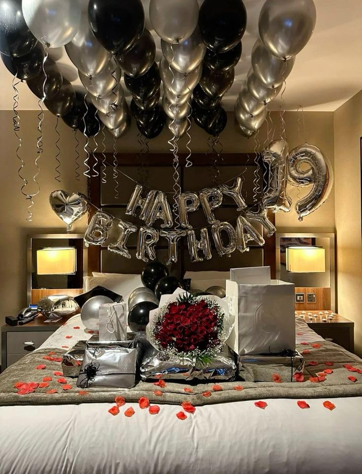 Image of Silver Number 19 Balloon 40 inch, 19 Number Balloons, 19th Silver Birthday Decorations, 19 Year Old Silver Party Supplies