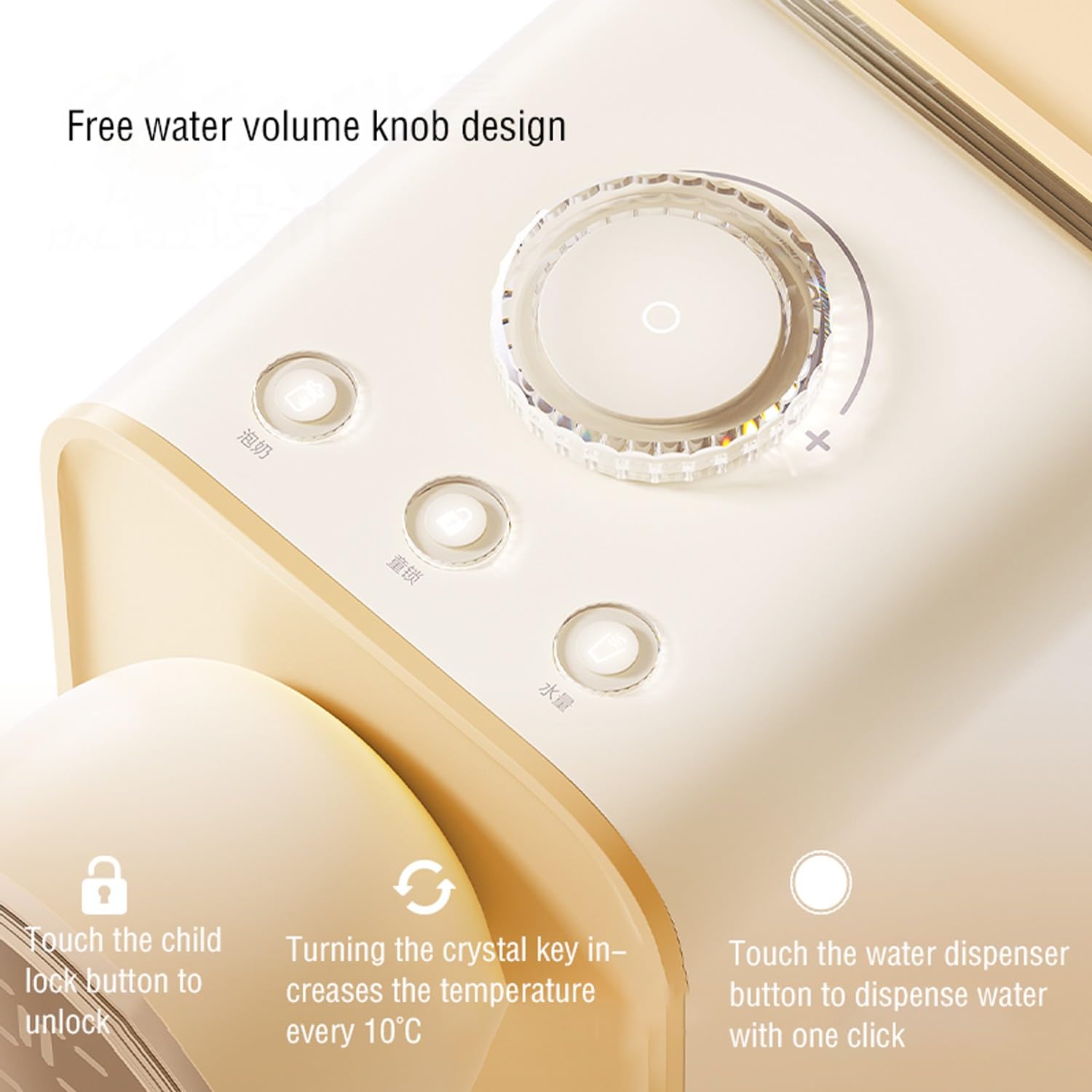 Maquina de aguaNuevo Dispensador de Agua Caliente de Escritorio pequeño para el hogar, Capacidad del Tanque de Agua 2,5 l/Voltaje 220V