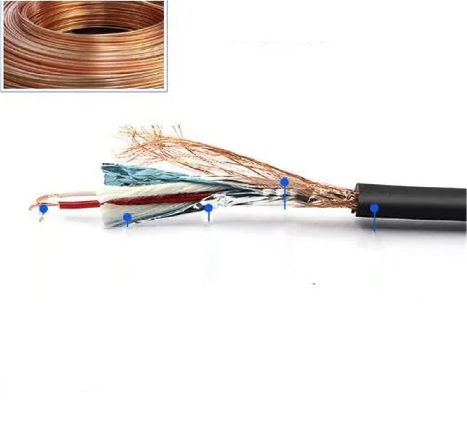 Akustikgitarrenkabel 30 Cm Gitarren-Audiokabel 6 Stück 35 Mm Rechtwinklige Steckverbinder Geräuscharm