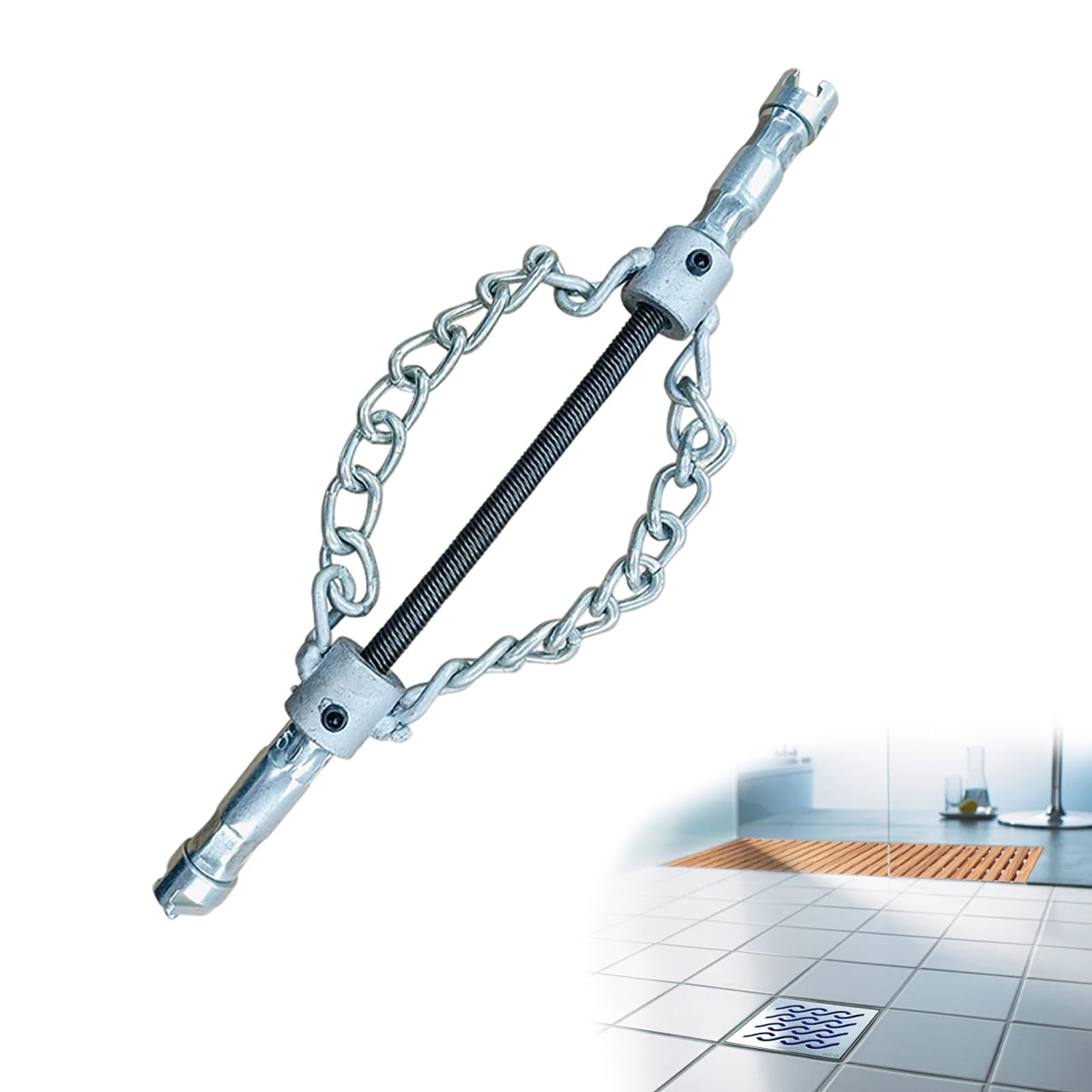 Amazon.co.jp: フレックスシャフト下水道スケール除去チェーン、排水 