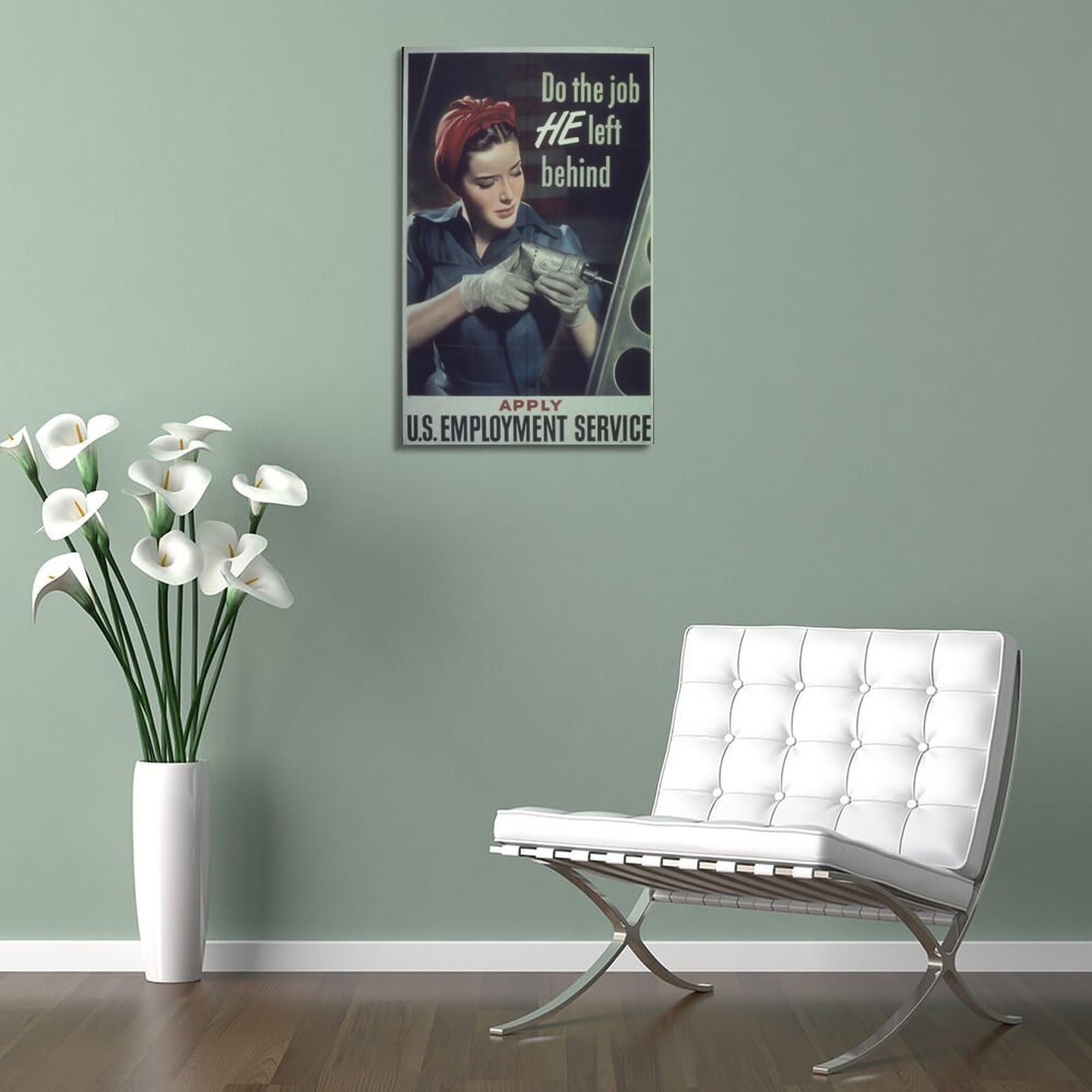 KYNA Poster Vintage Su Tela – Fanteria Francese Prima Guerra Mondiale – Stampa Decorativa 40x60 Cm Per Camera Da Letto