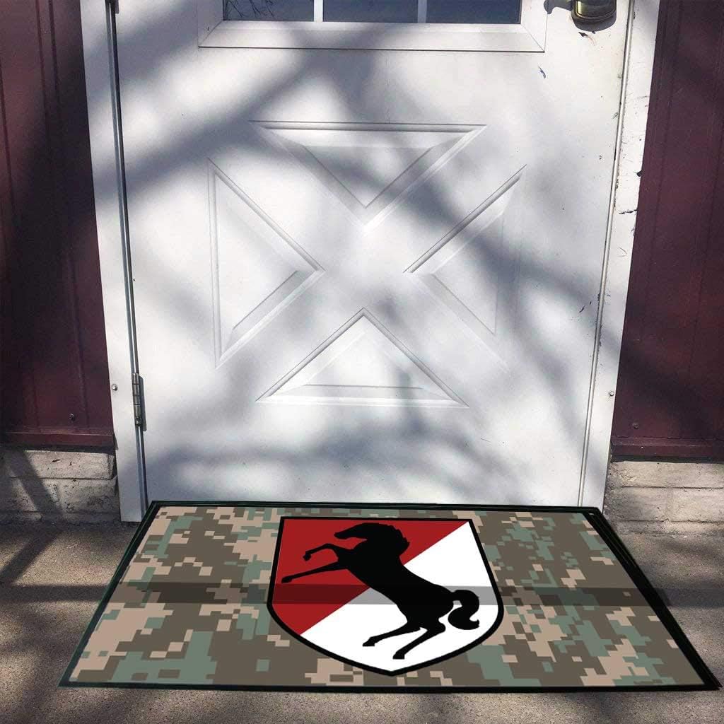 VictoryStore Home Accessories: 11th Armored Cavalry Regiment Door Mat 24 inches x 36 inches