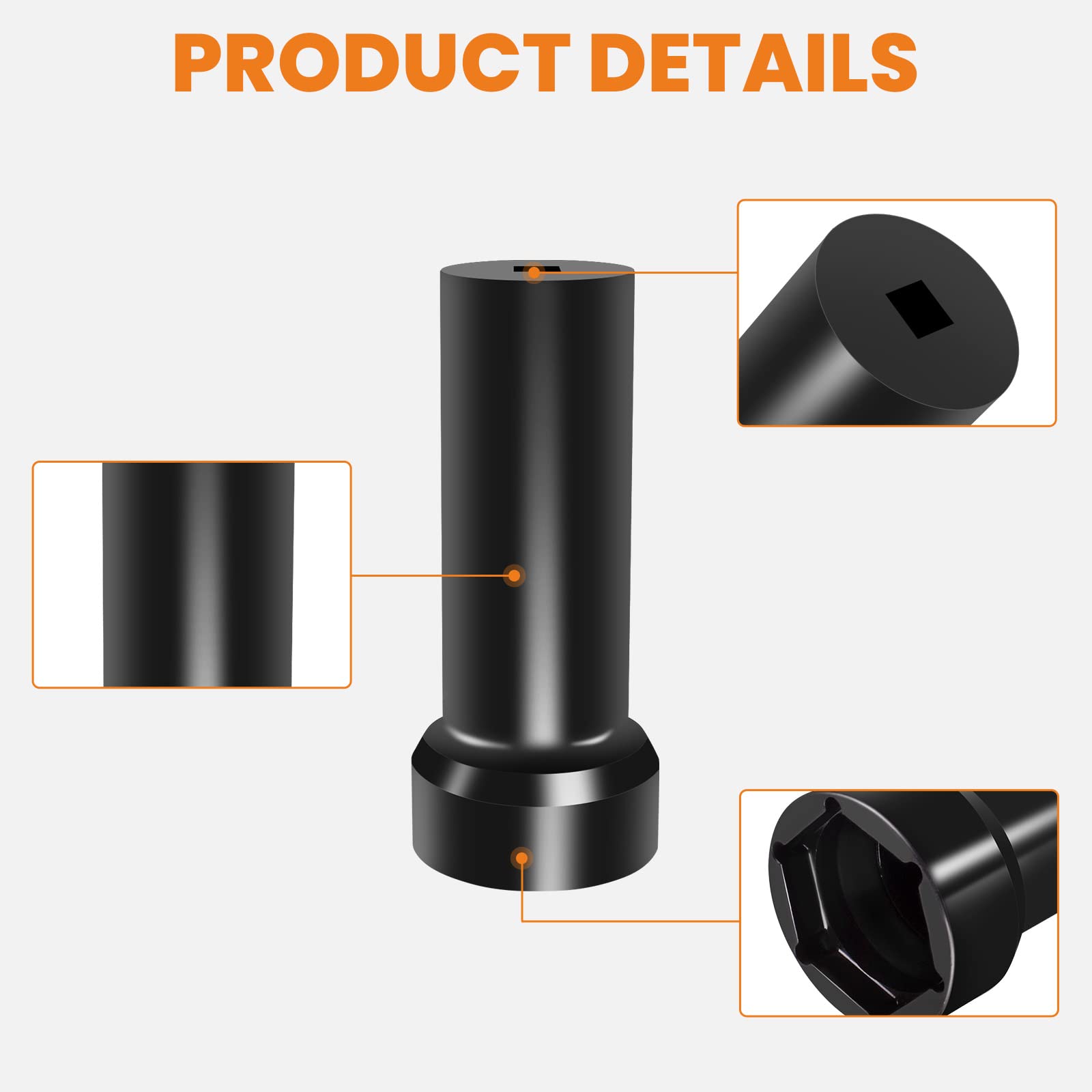 maXpeedingrods 2 1/4" arbre principal, roue dentée, écrou de contre-écrou, clé à douille, outil pour Harley pour Davidson pour Dyna 2006+