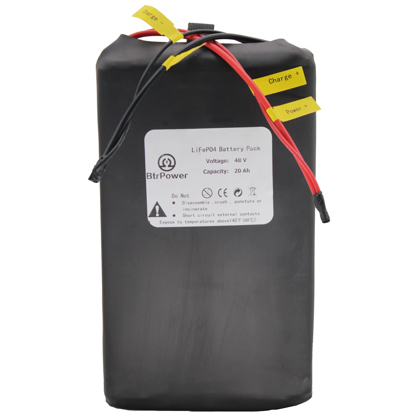 Buy BtrPower Ebike Battery 20Ah 36V/48V/60V/72V,LiFePO4 Battery Pack