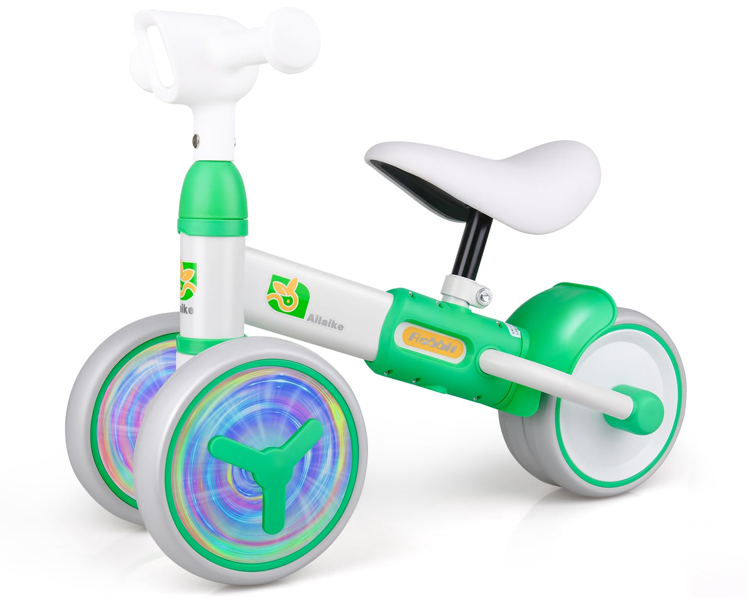 Auney Bicicleta sin Pedales para niños a Partir de 1 año de Equilibrio,Bici Bebe con Ruedas Luminosas,Juguetes Bebes de 12 a 24 Meses,Pimera Bicicleta para Niños y Niñas como Regalo Cumpleaños