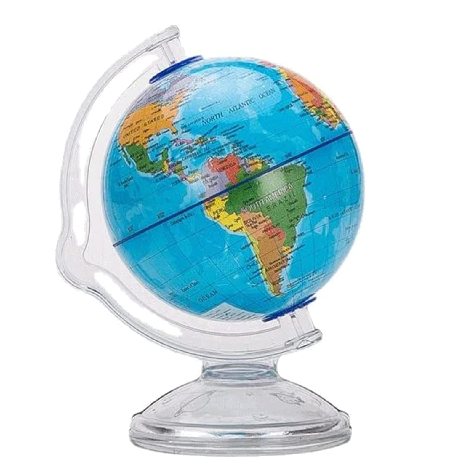 Exquis Globes Globe Rotatif avec Support Globes Globe terrestre de 3,9 Pouces pour garçons et Filles Apprentissage en Classe Globes géographiques Fine et Claire