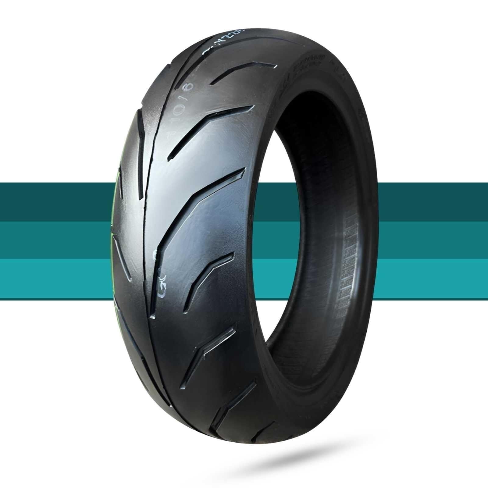 120/60-12 Opona Motocyklowa bez Wewnętrznej Rury 4 P.R. 47J | Do Przedniego i Tylnego Koła | Odporna na Przebicia, Niska Oporność Toczna, Wysoka Odporność na Zużycie do Jazdy Miejskiej(1pc)