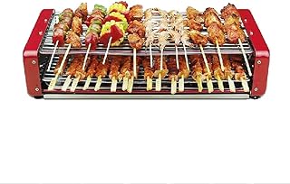 review Grill Electric Indoor Smokeless Electric-Griddles 2 Cooking Zones with 2 Interchanable Grill Net, with Adjustable Temperature, Double Layer Extra Large Surface, Removable Grease Drip Tray