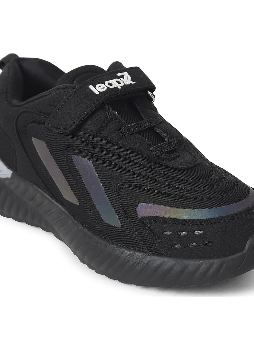 Liberty Leap7x NITKID-10 Sports Non Lacing Walking Shoes for Kids with EVA Sole | Suitable for Running and Jogging | Mesh Outsole | Memory Foam Insole | Comfortable and Durable (Black 12C UK) 3