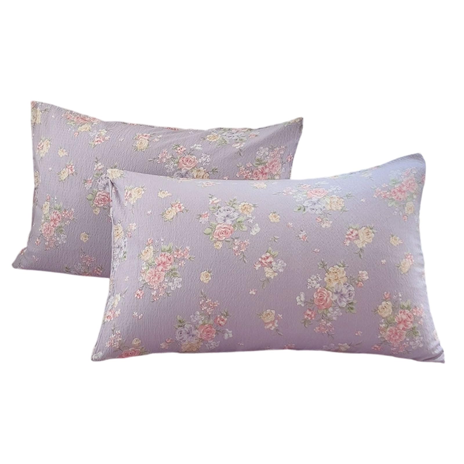 Nucelit Pillow Cover Pack of 2 Sturdy Machine Washable Polyester Double Gauze Pillowcase for Sensitive Skin Breath Pillow Cover