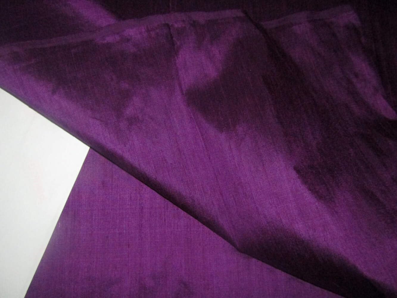 Dupioni Tissu 100 % pure soie Violet 137 cm