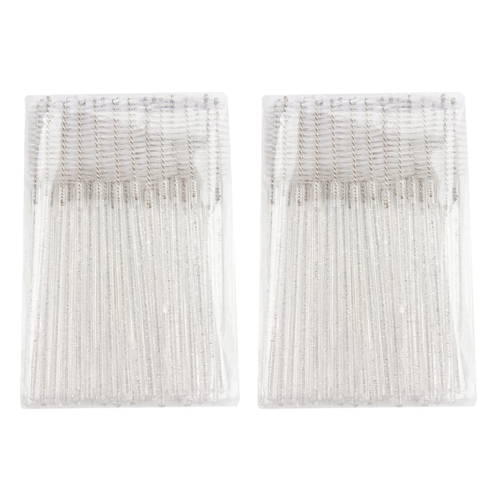 300 brochas desechables de cristal para pestañas | Kit de herramientas de maquillaje para extensiones para extensiones de brochas, aplicadores de brochas