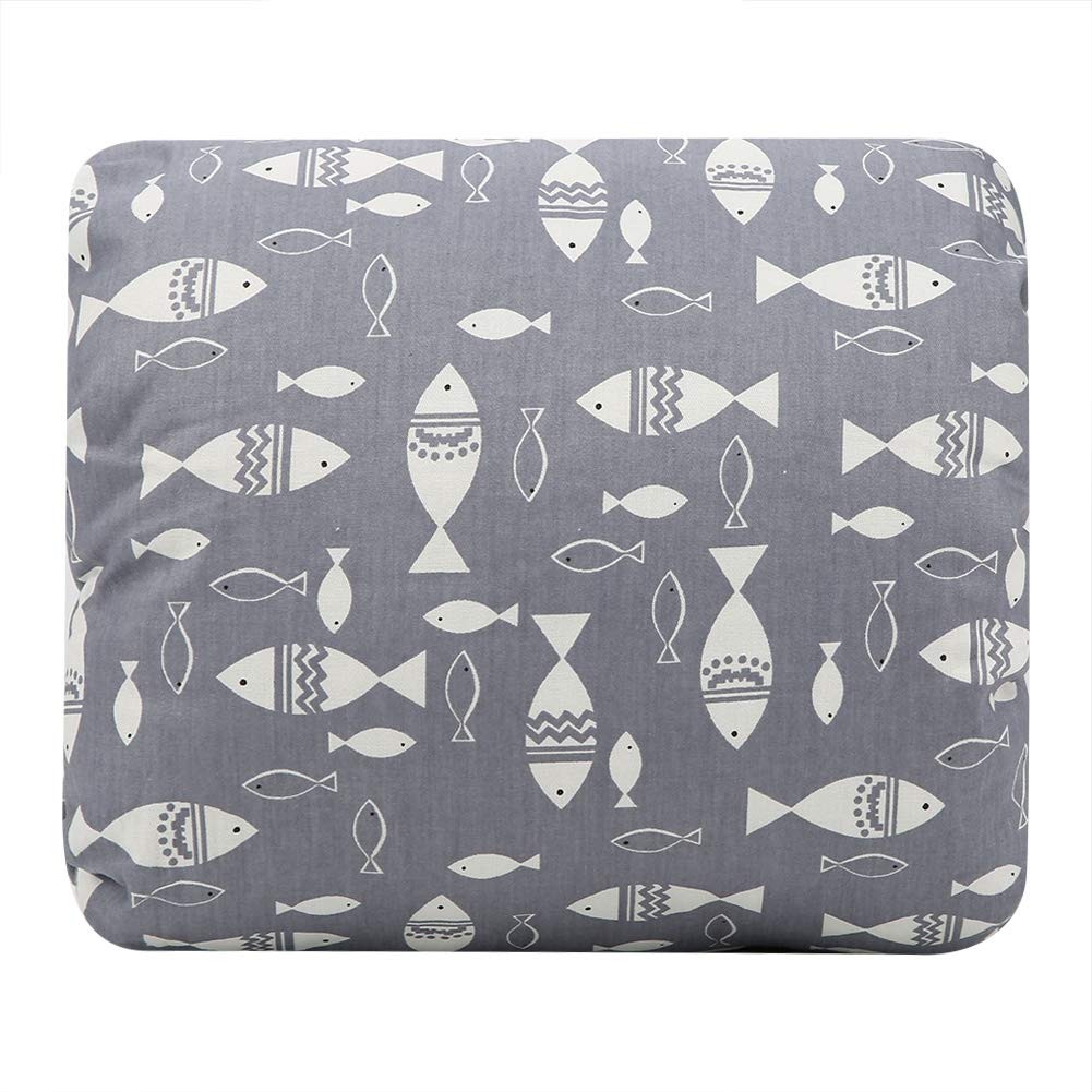 Baby Feeding Arm Pillow,Soft Cotton Bottle Nursing Arm Pillows for Newborn,Breastfeeding Pillows for More Support for Mom and Baby,Portable and Washable,Ergonomic Nursing Essentials(Grey Fish)