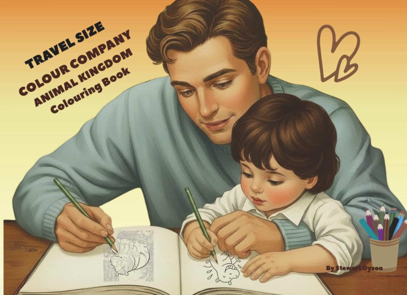 Colour Company Colouring Book Animal Kingdom: 88 Dual-Level Images for Adults and Kids - TRAVEL SIZE (TRAVEL SIZE Colouring Books)