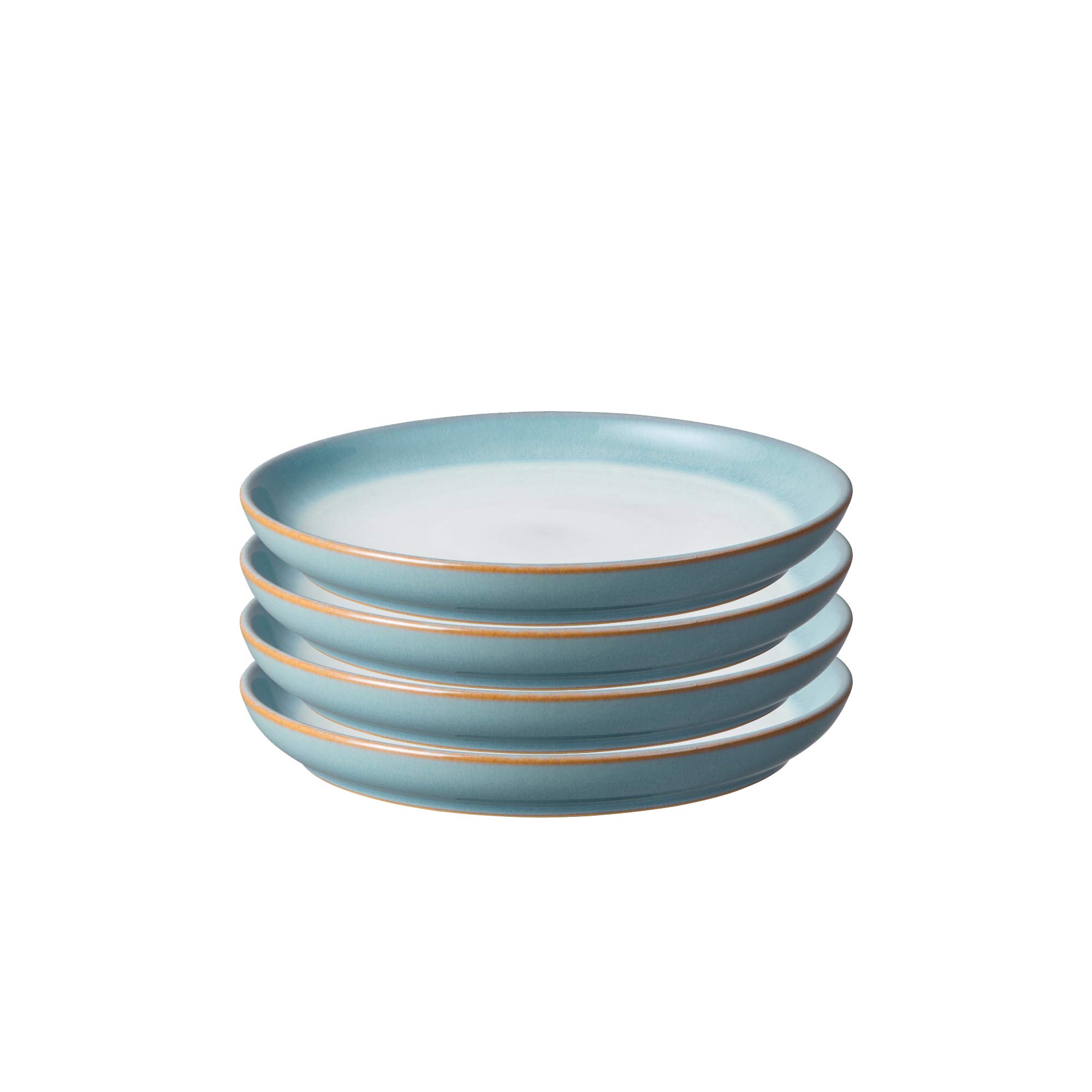 Amazon.com | Denby - Azure Haze Blue Coupe Small Plates Set of 4