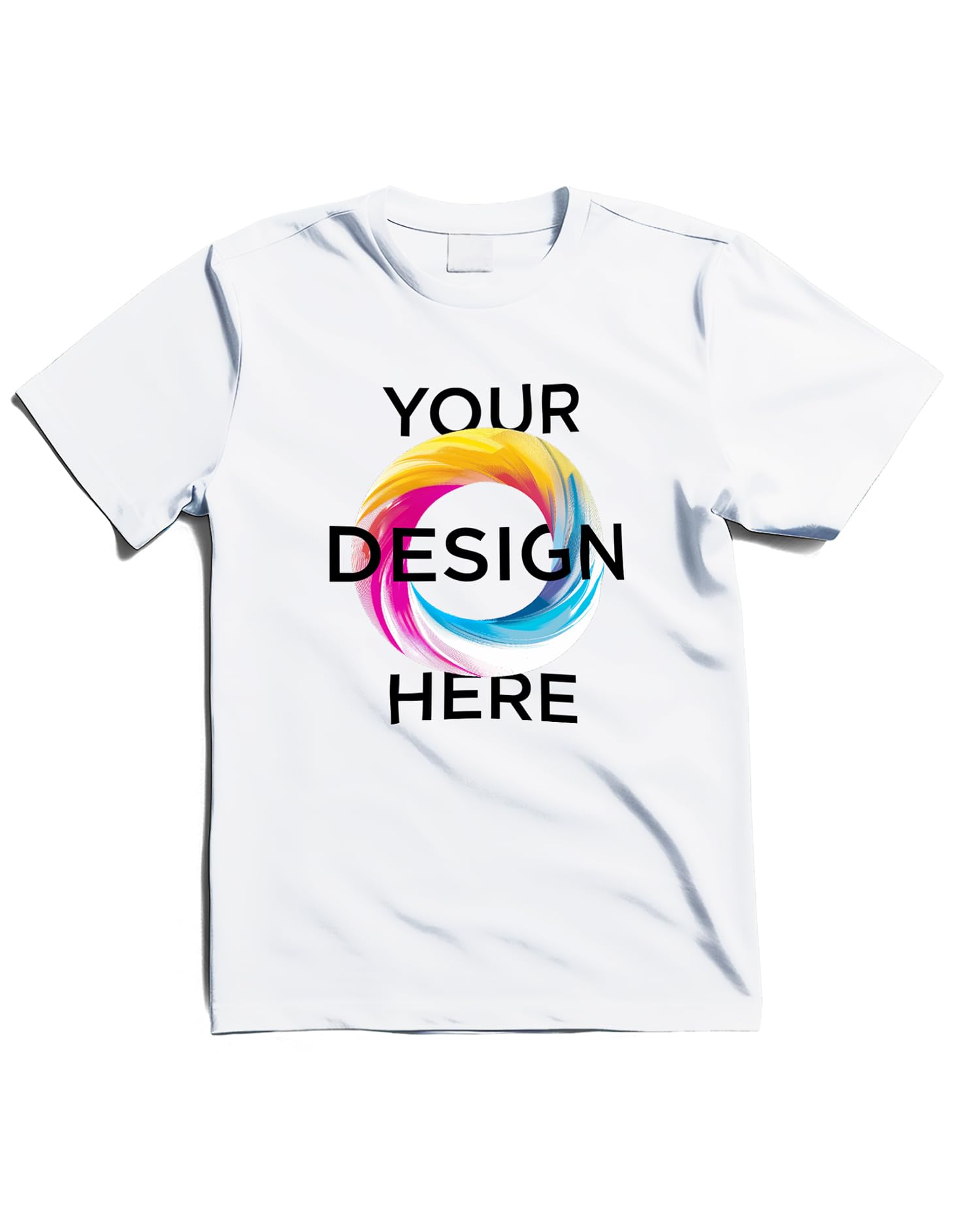 Camiseta Personalizada Unisex 100% Algodón Manga Corta con Texto y Foto Personalizada