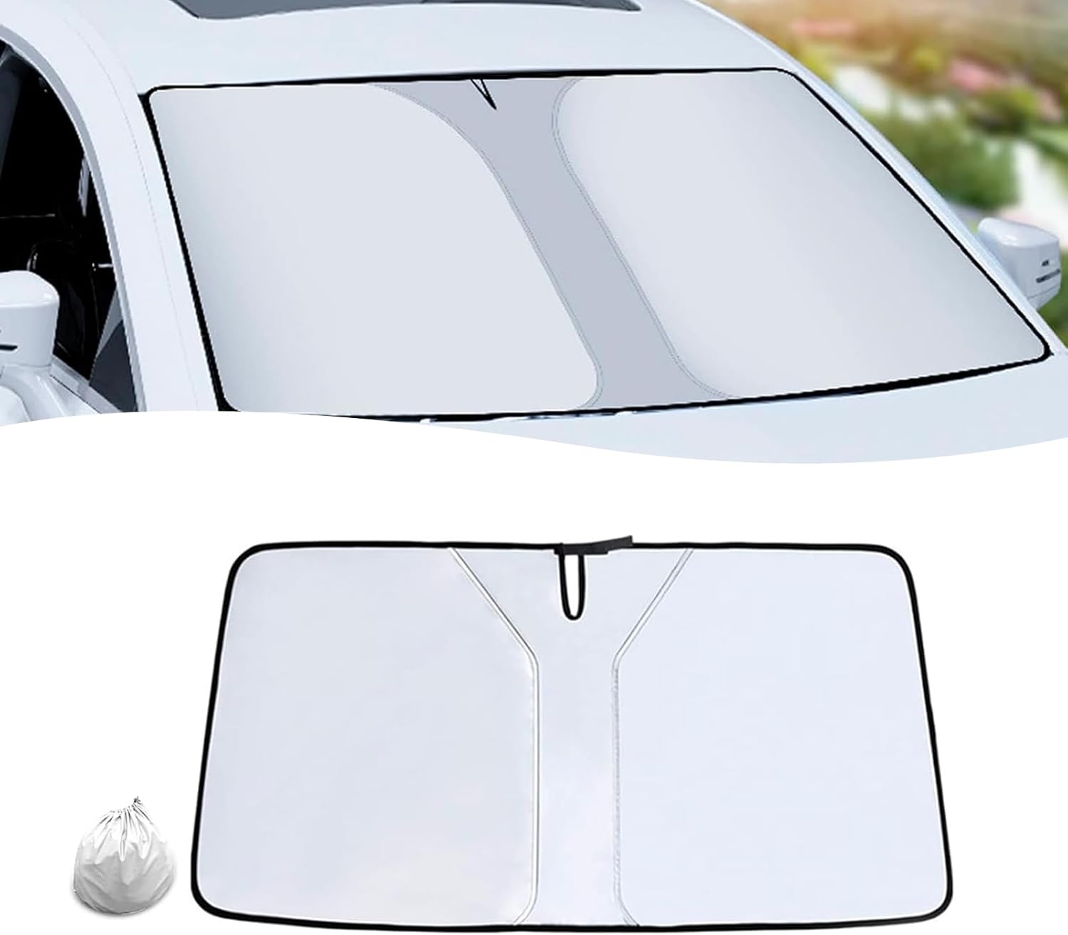 Crynod 1 pc car windshost car Models silver