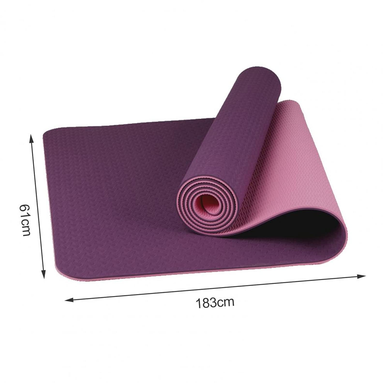 DZQUY Tappetino per Allenamento Fitness Tappetino per Fitness Yoga Tappetino per Esercizi Impermeabile Spesso con Borsa per Il Trasporto Ideale per la Ginnastica di Allenamento Yoga