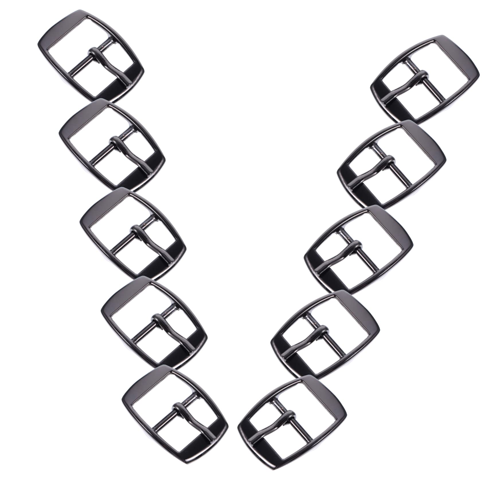 TEHAUX 50piezas Hebillas De Cinturón De Barra Central Ajustables Kit De Fijación Para y Accesorios De Ropa Resistentes y Ligeras Para Cinturones y Mochilas