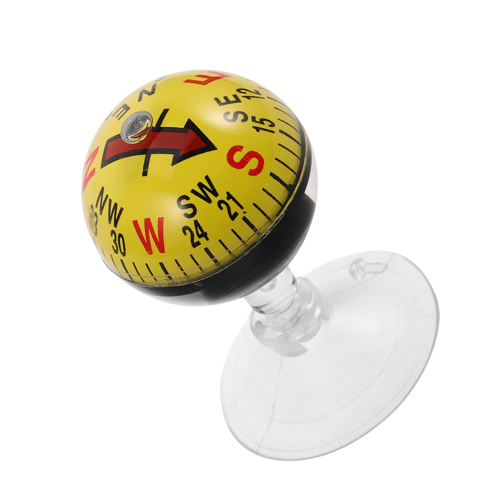 HAPINARY Portable Car Compass with Strong Cup Plastic Navigation Tool for Outdoor Adventures and Use Dashboard Mount for Travel and Hiking