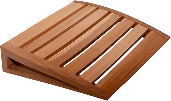 Sauna Headrest, Non-Slip Wooden Breathable Multifunctional, Neck Rest Sauna Backrest Pillow, for Home Spa Room Home Commercial Women Men Relaxing Comfort Support